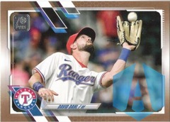 2021 Topps Update Gold #US193 David Dahl 0734/2021 Rangers